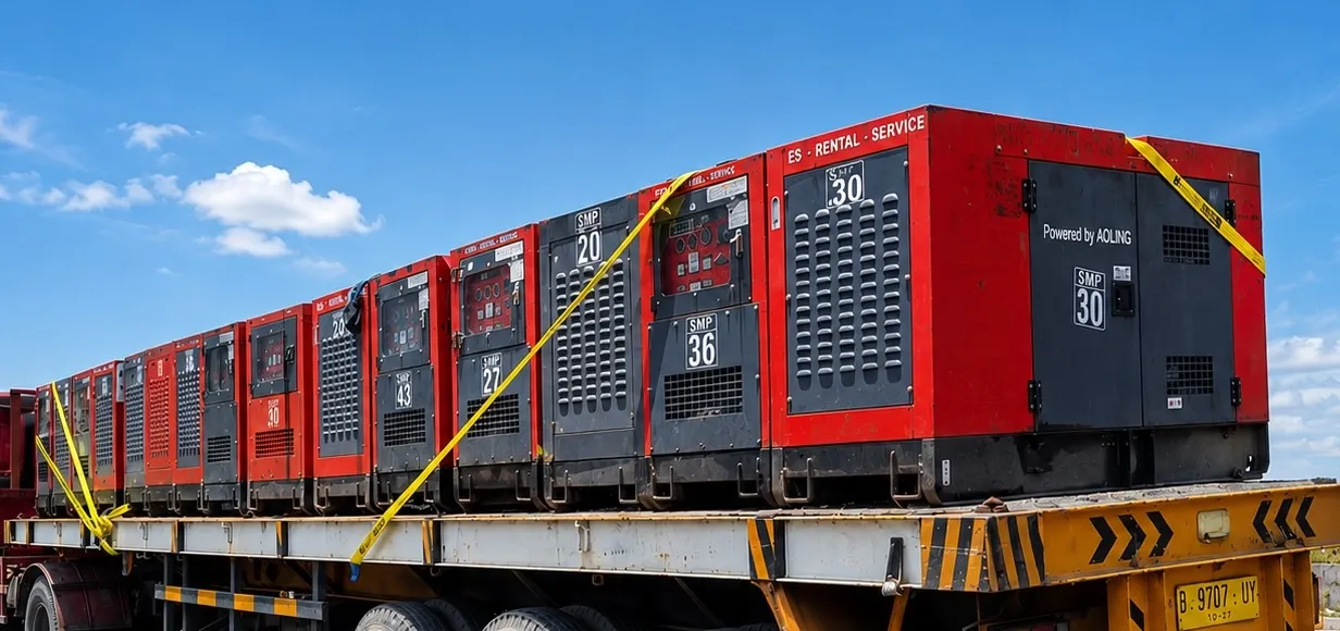Genset operator at work